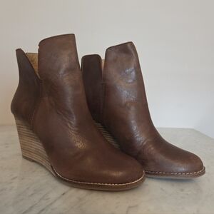 Lucky Brand Yolene Brown Leather Boots